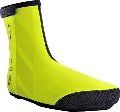 SHIMANO S1100X H2O Fahrradschuhüberzieher Gelb Schwarz M 40-42 Klettverschluss Polyamid PU