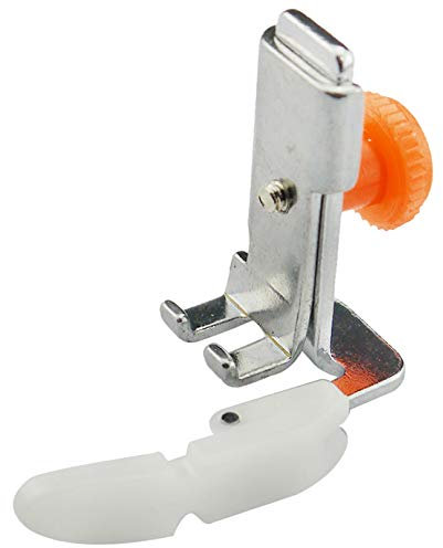 Dreamstitch Téflon réglable Fermeture Éclair passepoil Cordelette Pied presseur pour machine à coudre Tige basse Singer, Brother, Babylock, Euro-Pro, Janome, Kenmore, white, Juki, Simplicity, Elna+