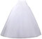iphonepassteCK Crinoline Petticoat langer Unterrock 6 Kreolen Rock Ballkleid Rock Trompete Slip für Hochzeitskleid One Size White 04
