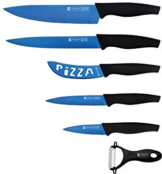 Set de 5 couteaux + econome Bleu Imperial Collection IMTT5B