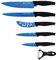 Imperial Collection IMTT5B - Juego de 5 cuchillos y economía azul