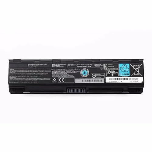 Uniamy laptop Replacement PA5109U-1BRS Battery Compatible With TOSHIBA C40 C45 C50 C50D Series C40-AD05B1 C45-ASC1B C50-AT01W1 C50D-AT01B1 PA5108U-1BRS PA5110U-1BRS PABAS271 PABAS272 PABAS273