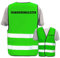 Bedruckte Warnwesten mit ISO-Leuchtstreifen * Standard- oder Reflex-Druck * Erste Hilfe und Brandschutz, Begriff:Evakuierungsleiter, Farbe + Größe:Neon Grün (XL/XXL)