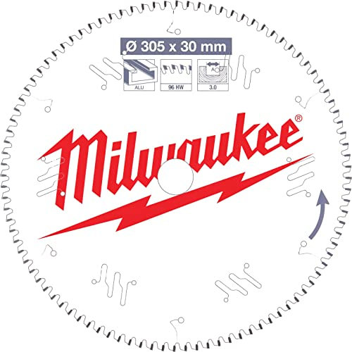 Lame de scie circulaire MILWAUKEE Alu - Ø 305 x 30 x 3 x 96 dents - 4932471323