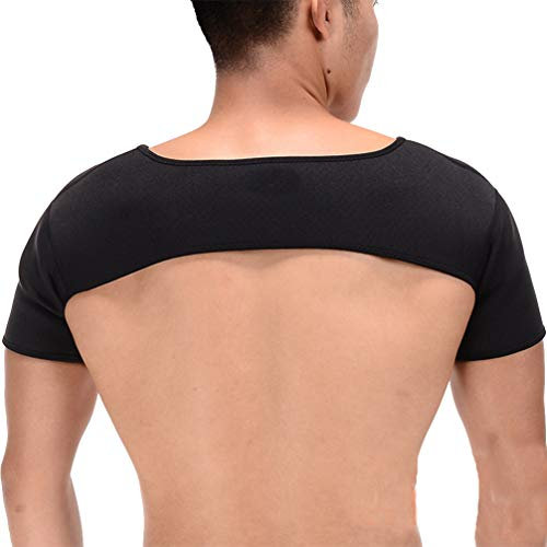 Exceart Schulter Stütze Sport Gewichtheben Schulterbandage atmungsaktiv Schulter Haltung Korrektur Gürtel Schulterwärmer für Fraktur Verstauchungen Damen Herren Schulterbreite Größe M