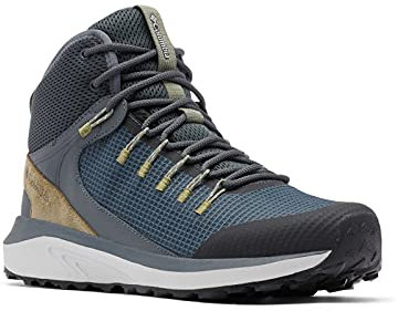 Columbia Trailstorm Mid Waterproof wasserdichte Trekking Und Wanderstiefel für Herren, Grau (Graphite x Creek), 44 EU