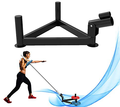 ZhiLianZhao Langhantel-t-bar-reihenplattformpfosten-landmine, T Bar Ruder Plattform, Full 360 Swivel, für Heimfitness-Workouts
