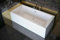 Eckbadewanne Acryl Badewanne 155/160/170/175/180/190 cm weiß QUADRO ohne Schürze (155 x 70 cm)