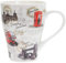The Leonardo Collection Vintage London Mug for Hot Drinks | Fine China Printed Coffee Cups for Kitchen & Home | Reusable Tea and Coffee Mugs for Every Occasion & All Type of Drinks