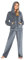 CityComfort Schlafanzug Damen, Polar Fleece Pyjama Für Frauen, Warme Nachtwäsche Und Hausanzug Damen (S, Anthrazit)