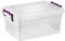 Asude Plastic Storage Box Boxes Lid Handles Food Container Home Kitchen Office Box UK, 15L
