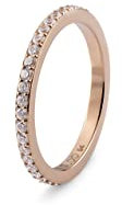 Qudo Vorsteckring ETERNITY rosegold Memoryring Edelstahl rose (52 (16))
