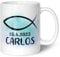 GRAVURZEILE Bedruckte Tasse - zur Konfirmation - Personalisiert mit Namen & Datum - Gastgeschenk zur Kommunion Konfirmation oder Firmung - Geschenk für Jungen & Mädchen - Farbe: Boy Weiß