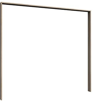 möbelando Passepartout Taiga aus Spanplatte in Eiche-sägerau-Nachbildung. Abmessungen (B/H/T) 273x213x12 cm