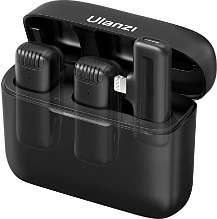 ULANZI J12 Drahtloses Smartphone-Mikrofon mit Lightning-Verbindung, kompatibel mit iPhone und iPad