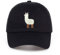 Baseball Cap Damen Basecap Kappe Herren Unisex Mütze Hut Baseballkappe Unisex Alpaka-Stickerei Verstellbarer Hut Männer Hübsche Alpaka- Frauen Niedlich Schwarz Beige Schwarz