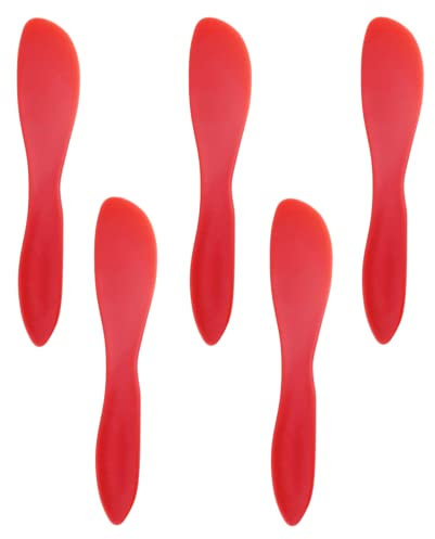 MinLUOCER Lot de 5 couteaux à beurre en plastique polyvalents pour couper ou étaler le beurre et la confiture