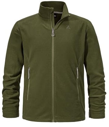 Schöffel Herren Fleece Jacket Cincinnati3, atmungsaktive, leichte Fleecejacke, schnell trocknende Outdoorjacke aus Tecnopile Material, loden green, 56