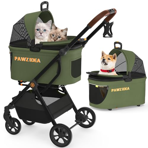 PAWZIDEA Husdjursvagnar 4 i 1GRÖN