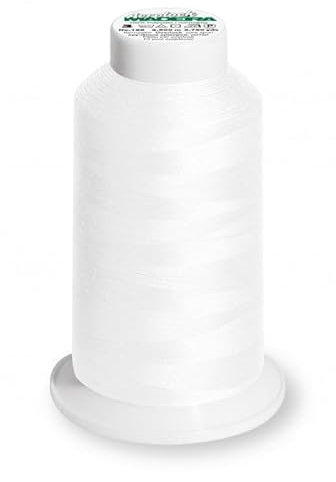 Madeira Aerolock 125 – Overlockgarn 2500 m Polyester | hohe Strapazierfähigkeit | 33 Farben erhältlich | Ideal für Nähmaschinen, Overlock-Overlocks und Coverlock (8010 Weiß)