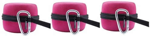 HEMOTON 3-teiliges Lautsprecherpaket Outdoor-Reisetasche Rote Mesh-zwischenschicht Leichte Lautsprecheraufbewahrung Mit Haken