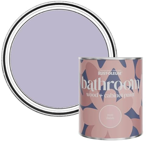 Rust-Oleum Purple Resistant Bathroom Wood & Cabinet Paint In Matt Finish - Wisteria 750ml