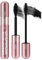 4D Silk Fibre Mascara, 2 in 1 Schwarz Wasserfeste Wimperntusche, Langlebig Mascara für Maximale Länge und Volumen, Wimperntusche mit 360° feiner Bürstenkopf, Natural Kräuseln, Glatt (Rosa, 1)
