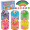 Okaybee 6er-Pack Bingsu Slime Set, Regenbogen Schleim für Kinder, Schleim Party Geschenke, Sensorisches Spielzeug, Feiertags Geburtstags Ostern Halloween Mädchen und Jungen