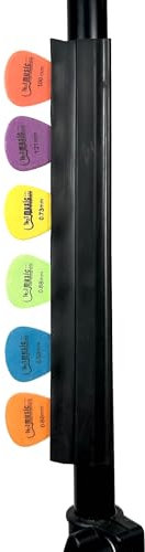 Microphone Stand Guitar Picks Holder with 6 Plectrums / 19cm Rubber Guitar Pick Holder for Mic Stands