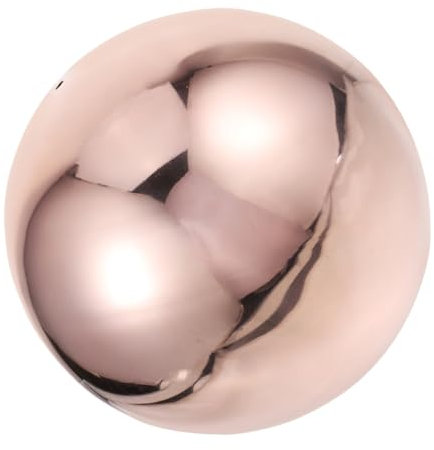 BESPORTBLE sfera decorativa arredamento per di grandi dimensioni palla sfere argento mappamondi da giardino sfera vuota riflettente globo riflettente lucido Acciaio inossidabile Rose Gold