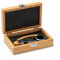 GRAVURE CONCEPT Coffret Sommelier Personnalisable - Boite en Bambou et 3 Accessoires en INOX et Bambou (TINTOS)