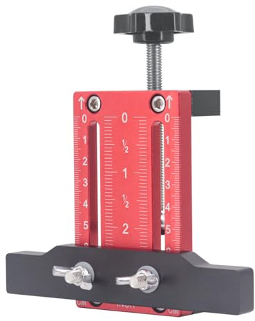 Yuhtech Cabinet Door Installation Positioner, Adjustable Cabinet Door Positioning Tool, Aluminium Alloy Cabinet Door Mounting Jig for Door Support and Alignment
