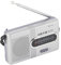 Radio Portátil Am/FM, Mini Radio Estéreo con Altavoces, Antena Telescópica, Ligera y Compacta, Ideal para Viajes y Uso Diario, Auriculares Jack