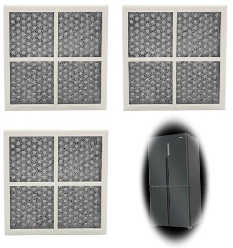 tiyiyok Fridge Filter, Fridge Air Filter, Pack of 3 Pure Fresh Filter, for LG Lt120f Fridge Air Purifier 8.1 cm x 8.1 cm, Compatible with Most Machines