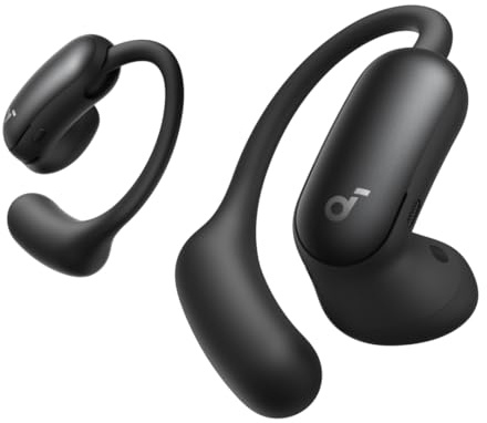 Soundcore di Anker AeroFit 2 Pro, Cuffie Bluetooth Open Ear con ANC, Hi-Res | Dual-Form, Ganci Regolabili 5 Livelli, Driver 11,8mm, Hi-Res LDAC, IP55, Ricarica Wireless, Autonomia Prolungata, Nero