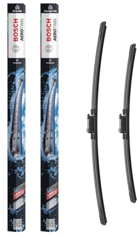 Bosch Aerotwin eA 620 S Front-Scheibenwischer - 600 mm und 475 mm | Set mit 2 Ersatz-Wischblättern und vormontiertem Multi-Clip-Adapter - in platzsparender Verpackung