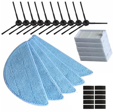 PNESHGTT Filtro HEPA for aspirapolvere, panno for mocio, spazzola laterale compatibile con GUTREND JOY 90 Pet, 120, 95, FUN 110, pezzi di ricambio for robot(Dark Khaki)