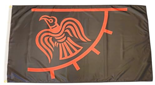 Fahne Flagge Rabenbanner Raven Wikinger Odin hrafnsmerki - 90 x 150 cm