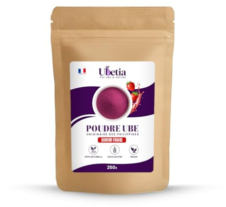 Poudre d’Ube Fraise Premium des Philippines - Sachet 250g
