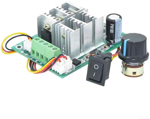 Bürstenloser DC Geschwindigkeitsregler 5-36V 15A mit bidirektionaler Steuerung und 270° Potentiometer für BLDC Lüfter, Festplatten & RC Motoren