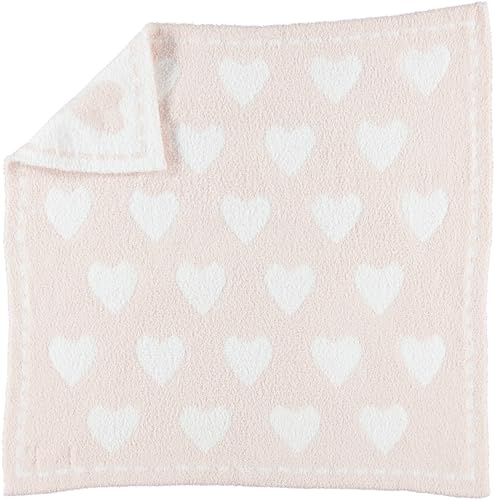 Barefoot Dreams Cozychic Traum Empfang Decke - Pink/Weiß Herzen