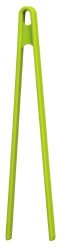 Premier Housewares 805184 Zing Silicone Tongs - Lime Green, H29 x W6 x D2cm