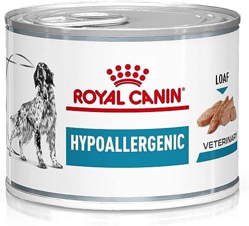 Royal Canin Veterinary Hypoallergenic Mousse | 12 x 200 g | Diät-Alleinfuttermittel für ausgewachsene Hunde | Mit hydrolysiertem Protein | Zur Unterstützung der Hautbarriere