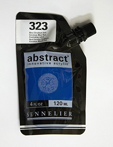 Sennelier Abstract Innovative Acrylic Artist Paint Pouch 120ml (323 Cerulean Blue Hue)