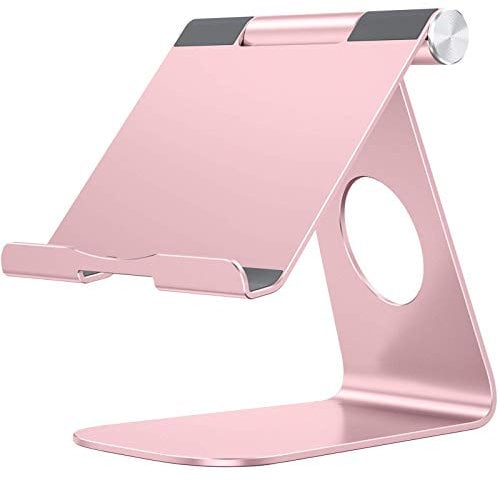 Support OMOTON Réglable Multi-Angles en Aluminium pour iPad, Tablettes Moins De 13 Pouces, Samsung Tabs - Or Rosé