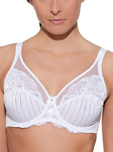 Selene Mariluz, Sujetador con Aros Para Mujer, Blanco, ES 105D