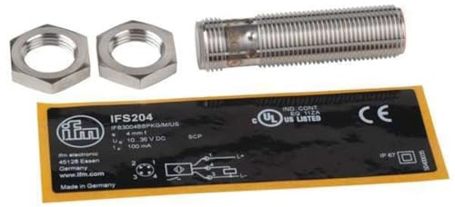 IFM Gewindebauform 12 Bündig 3leiter DC PNP Ifs204, M