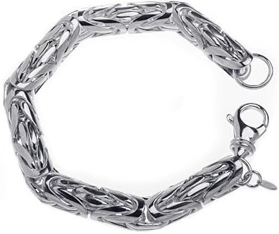 Königskette Armband, rund 10mm - Länge 24cm, 925 Silber