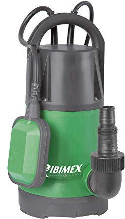 Ribimex Pompa Sommersa per Acque Chiare e Scure, Potenza 750 W, Portata 13.000 L/h, Profondità Max 7 m, Prevalenza 8 m, Aspirazione fino a 5 mm (Acque Chiare) e 30 mm (Acque Scure) - PRPVC755CC