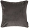 McAlister Textiles Matter Samt | Sofakissen mit Füllung in Anthrazit Grau | 50 x 50cm | erhältlich in 25 Farben | griffester Samt edel paspeliert | pralles Samtkissen